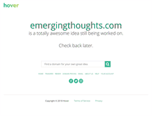 Tablet Screenshot of emergingthoughts.com